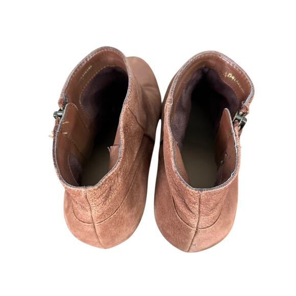 Cole Haan Grand.OS Brown High Heel Chunky Ankle Boots Booties Shoes Leather 8 B - Picture 10 of 16